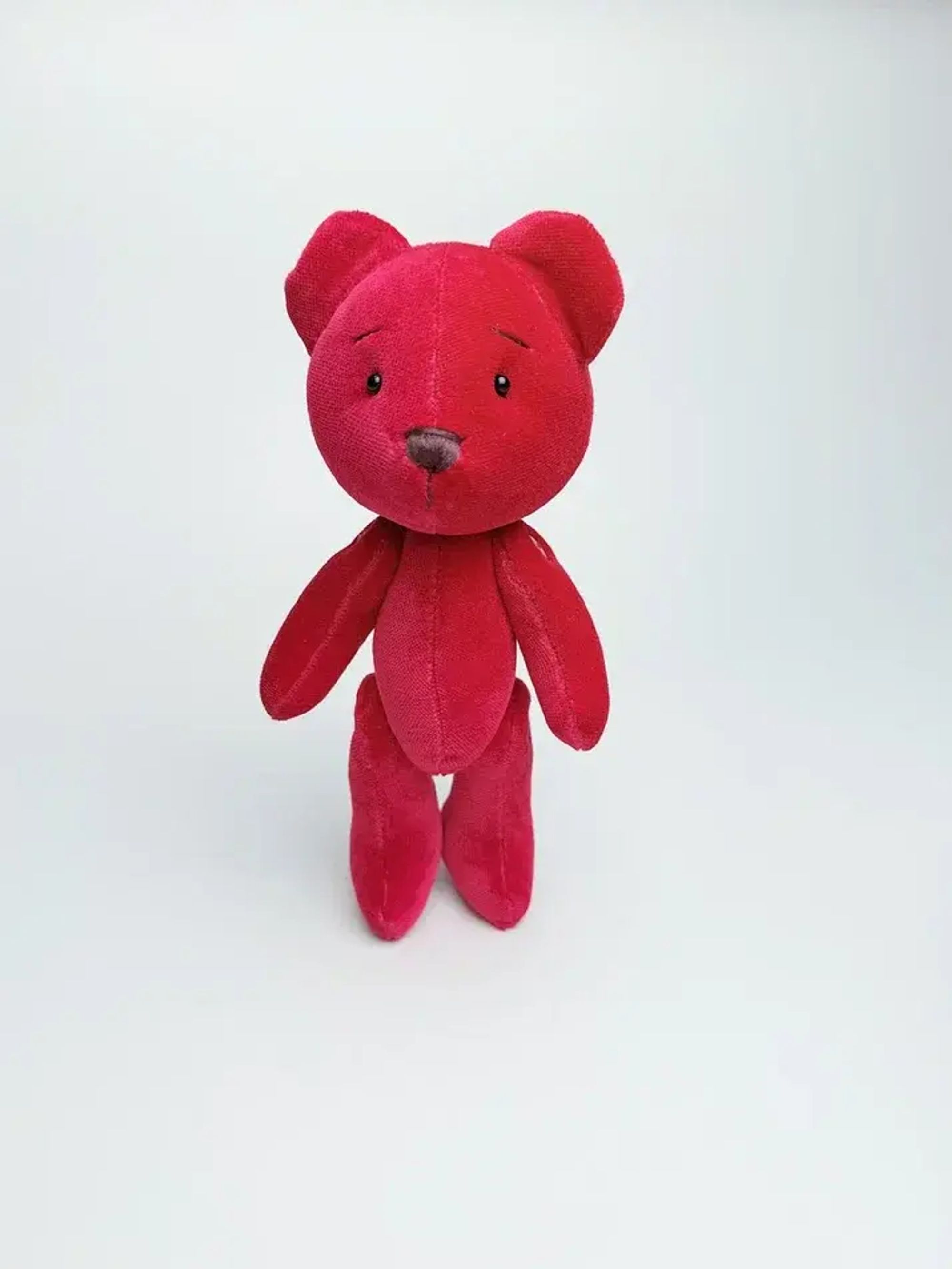 Мишка маленький Красный бархат