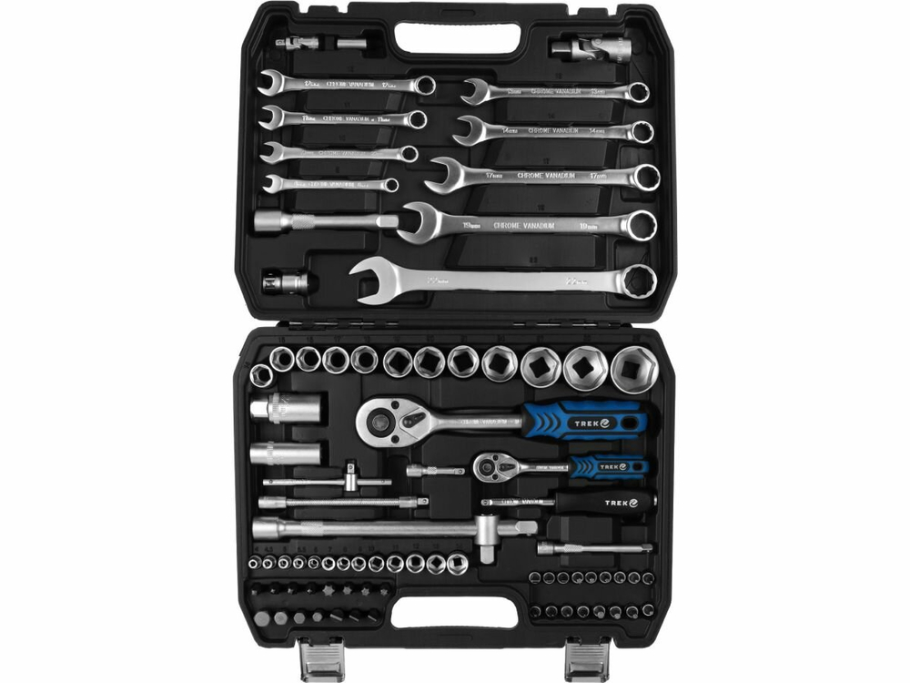 Набор инструментов 1/4", 1/2" 6 граней 82 предмета TREK (TR22082)