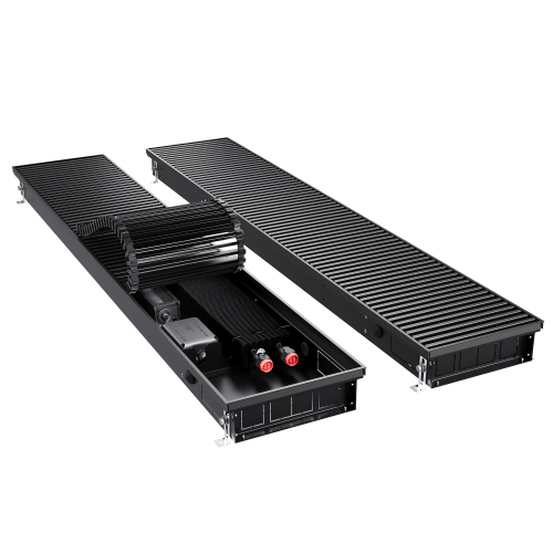 Конвектор внутрипольный Royal Thermo ATRIUM TURBO-80/250/1200-DG-U-BL