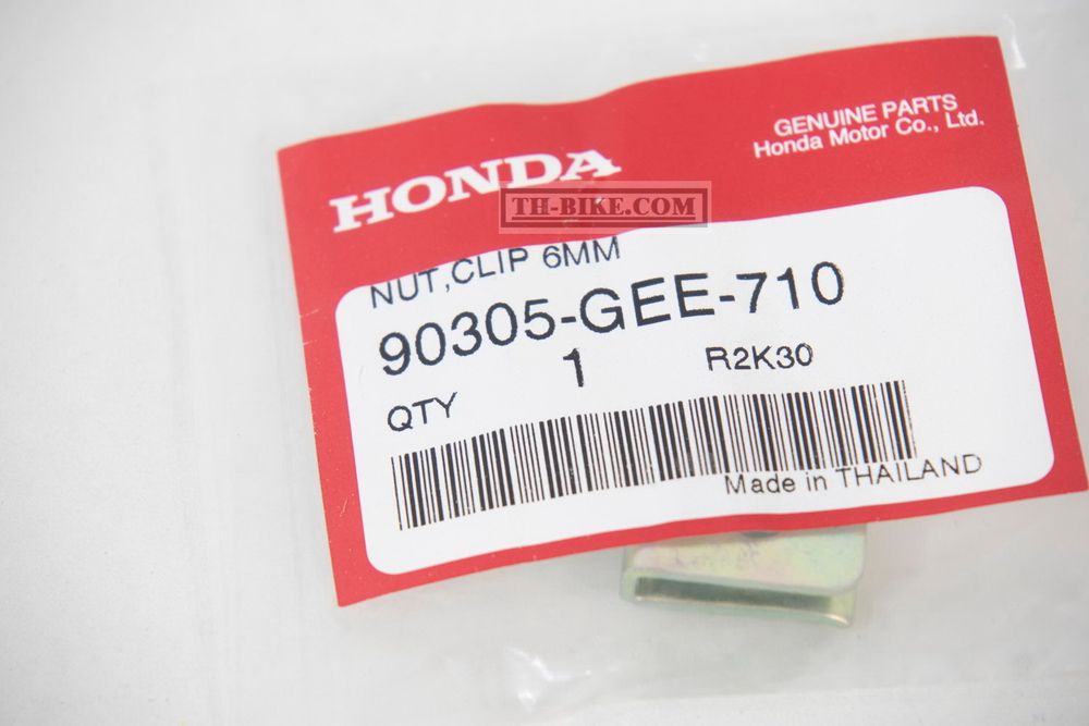 90305-GEE-710. NUT, CLIP, 6MM. HONDA