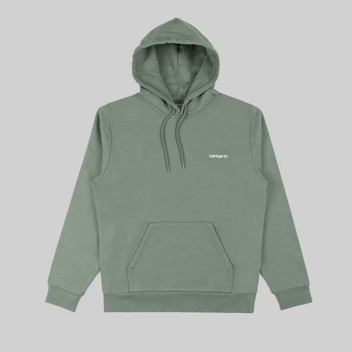 Толстовка мужская Carhartt WIP Script Embroidery Hooded артикул:I033658_park - купить в магазине Дайс