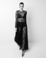 Платье макси из тонкого кружева черный