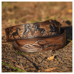 Кожаный ремень «Вороной»