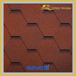 Гибкая черепица Ruflex Sota R-S-1 Красный крыжовник 3 м2/уп.