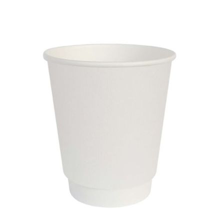 Стаканы бумажные 2сл. DW12, 300/355мл белые (25/500шт)