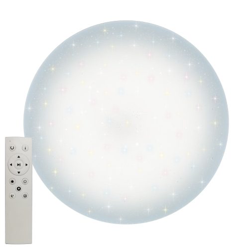 ULI-D214 96W/SW/50 SATURN-2 Cветильник светодиодный накладной. Диммируемый. Пульт ДУ (в/к). Теплый свет(3000К)/Белый свет(4000К)/Дневной свет(6500К).