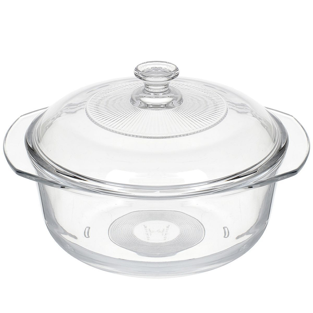 Кастрюля для микроволновой печи стекло, 0.9 л, с крыш, Тренд, GB13GH79197 JW202-3