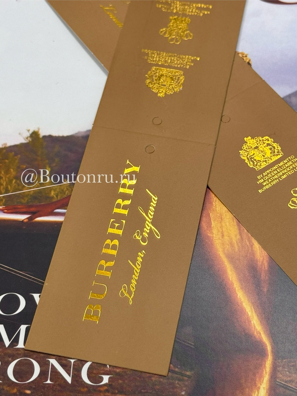 Бирка Барб. бумажная светло-коричневая 95х50 мм