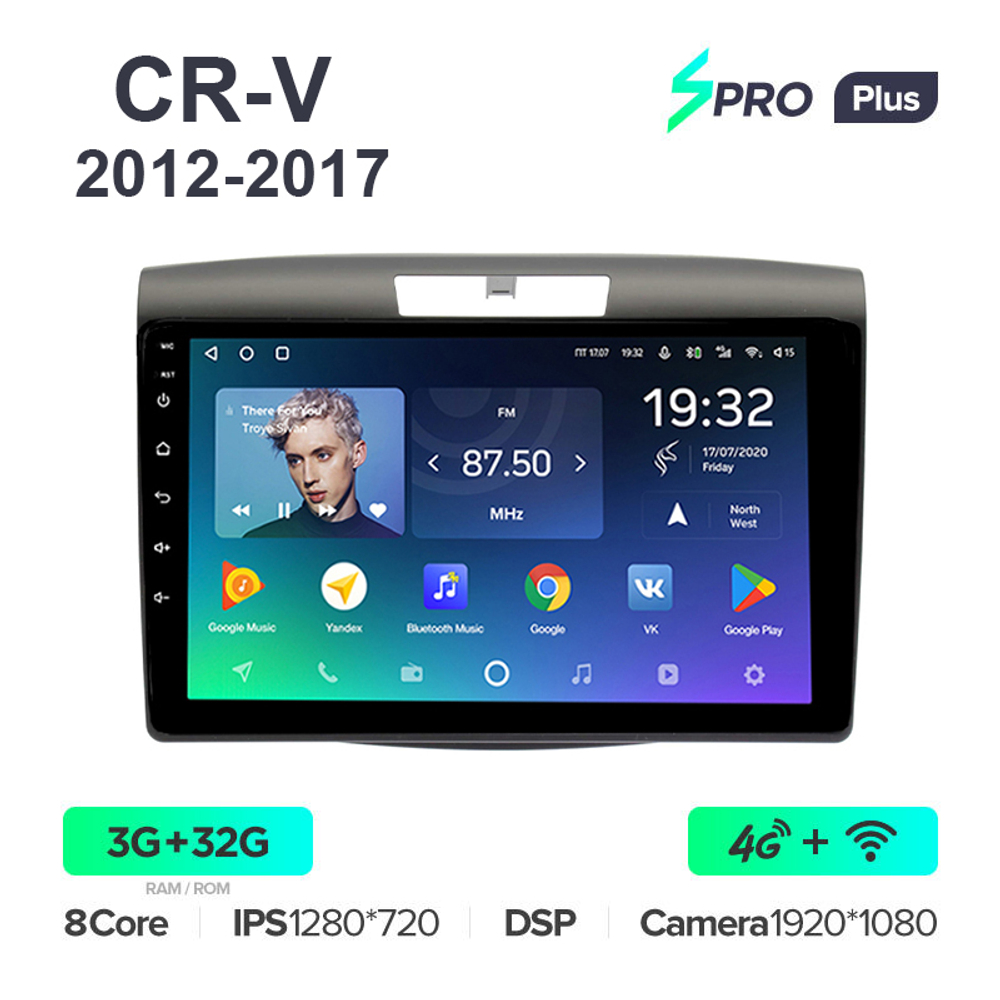 Teyes SPRO Plus 9"для Honda CR-V 2012-2017