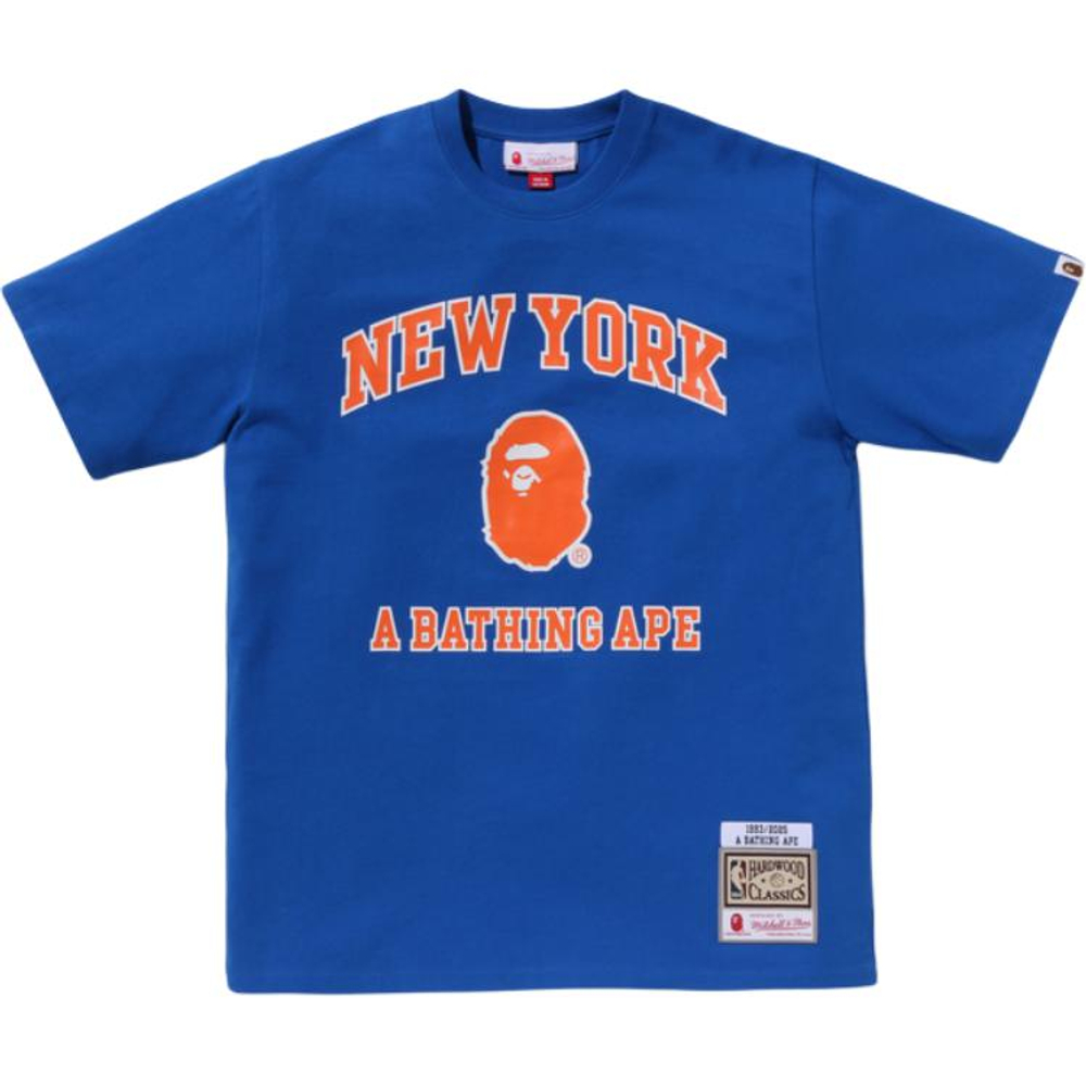A Bathing Ape Bathing Ape Mitchell Ness Nba Collection New York Knicks Fw25 Футболка