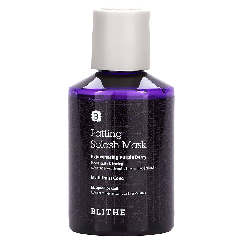 Blithe, Patting Splash Beauty Mask, омолаживающая фиолетовая ягода, 150 мл (5,07 жидк. унц.)