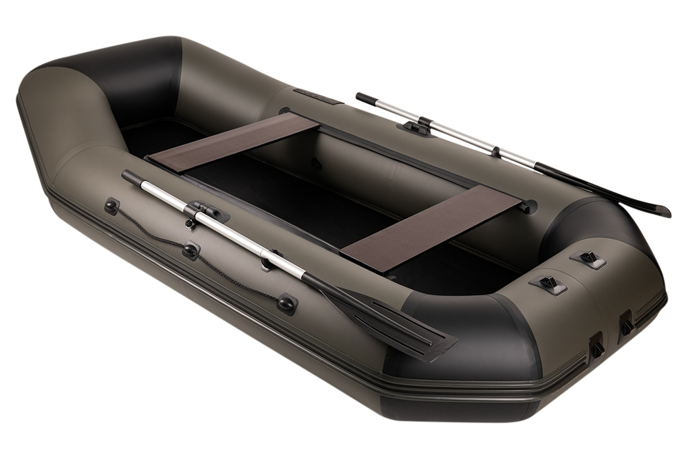 Броня-280 М хаки-черный (лодка ПВХ с усилением)