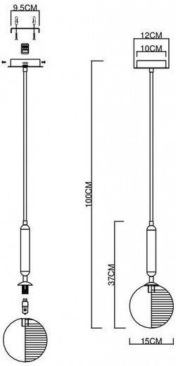 Подвесной светильник EVOLUCE Aveiro SLE1096-203-01