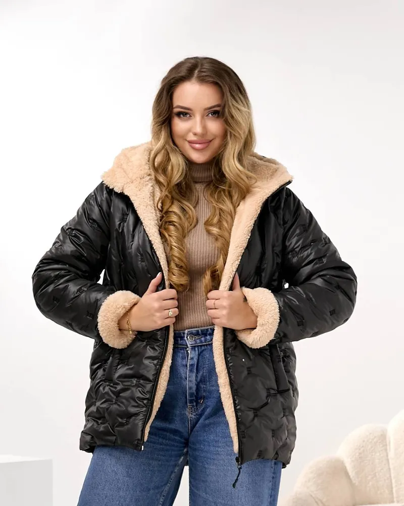 Куртка с мехом УК-4431-2 Фабрика Моды