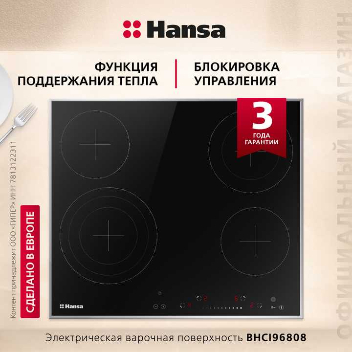 Электрическая панель Hansa BHCI96808
