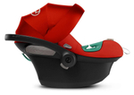 Коляска 3 в 1 Cybex Priam IV Rosegold complete и автокресло Aton S2 i-Size Hibiscus Red Leaf Green