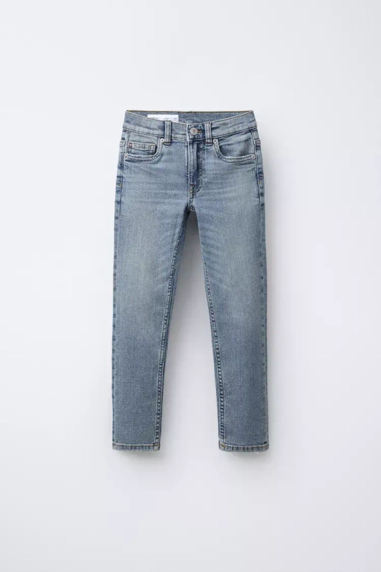 ZARA ДЖИНСЫ SKINNY, ГОЛУБОЙ