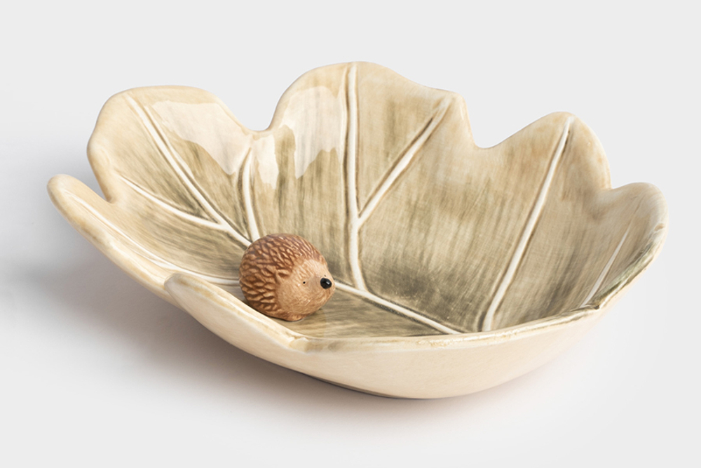 Блюдо 20х17см Anna Lafarg Autumn forest Еж на листе