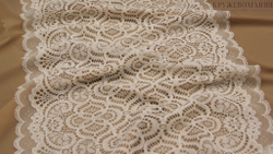 Эластичное кружево, 32,5 см, молоко (Арт: EK-2657), м