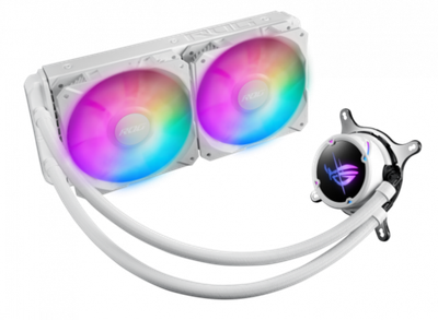 СЖО ASUS ROG STRIX LC II 240 ARGB WE, AIO, 120mm fan, ARGB, 1700 socket, WHITE, BOX