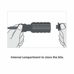 Набор инструментов Tramontina 43408/122 8 предметов, отвертка с 6 насадками и измерительная рулетка 2 м | Tramontina