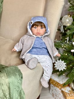 Кукла Marina and Pau 45 cм TEO мягконабивная в пакете (M755K)