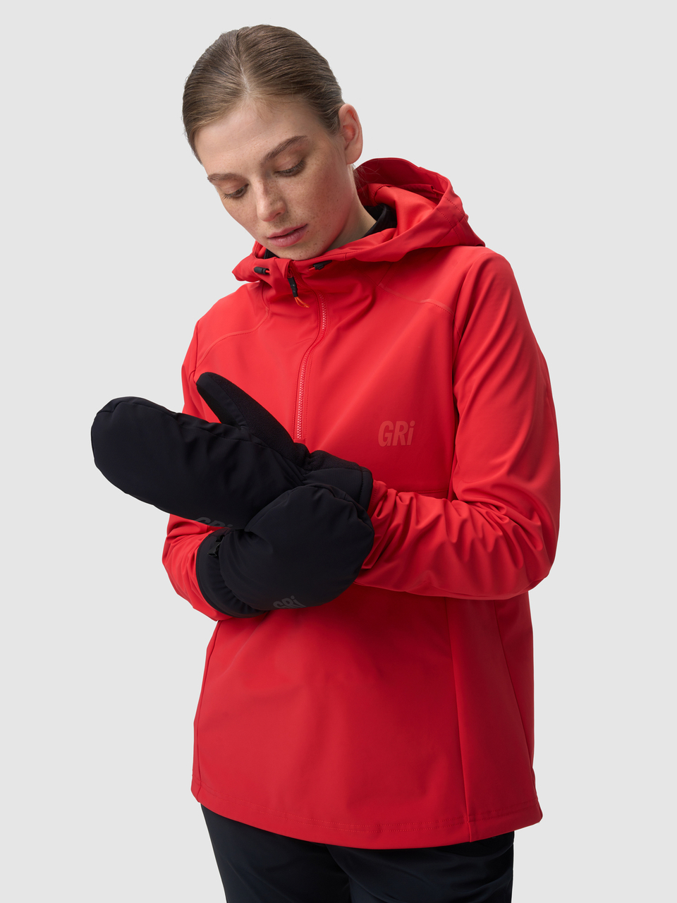 Варежки унисекс Полар черные