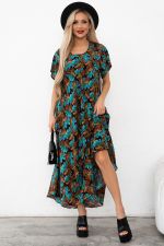 Платье Магия лета (коричневый/бирюза) Р11-867/15 Nikol (Акция)