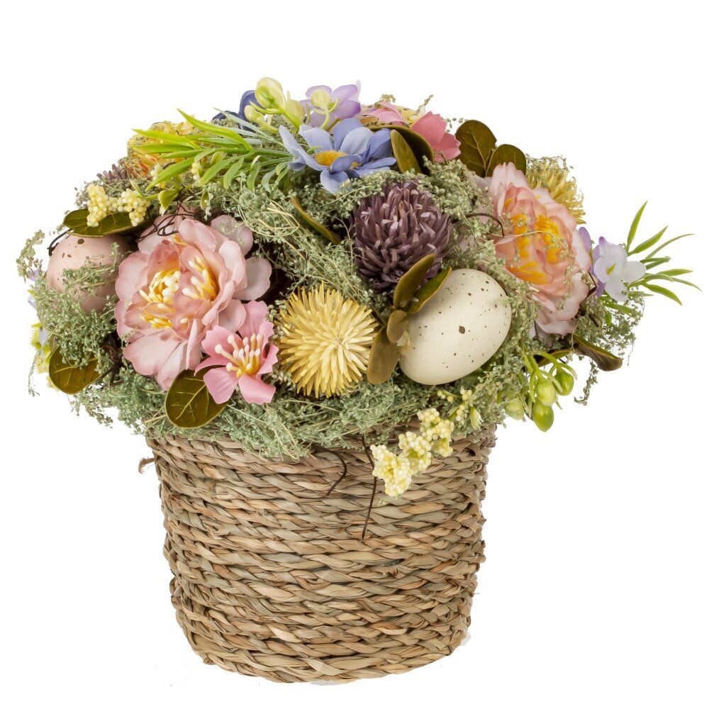 GAEM Цветочная композиция "Пасхальная", L17 W17 H17 см
