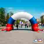 Надувная арка патриотическая «Россия», 10×5×5 м