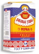 Мука ржаная &quot;Ржаные узоры&quot; 1,6 кг. Ситно - купить с доставкой на дом по Москве и всей России