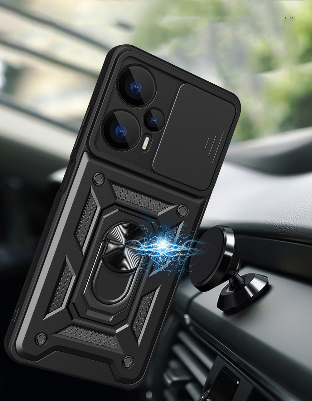 Чехол с кольцом Bumper Case для Poco F5