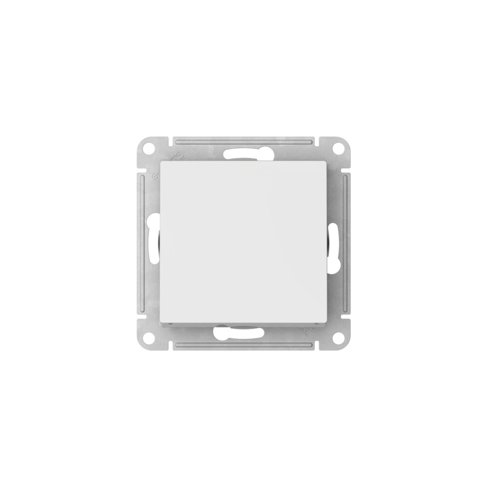 ATLASDESIGN AQUA 1-клавишный ПЕРЕКЛЮЧАТЕЛЬ IP44, сх.6, 10АХ, мех., быстрозажим. клем., БЕЛЫЙ ATN440161S
