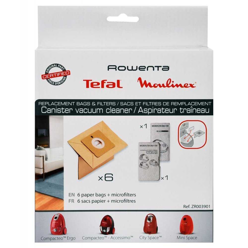 Бумажные пылесборники для пылеcосов Tefal ZR003901