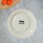 Тарелка мелкая 7" Серый мрамор гладкий край (00104178)