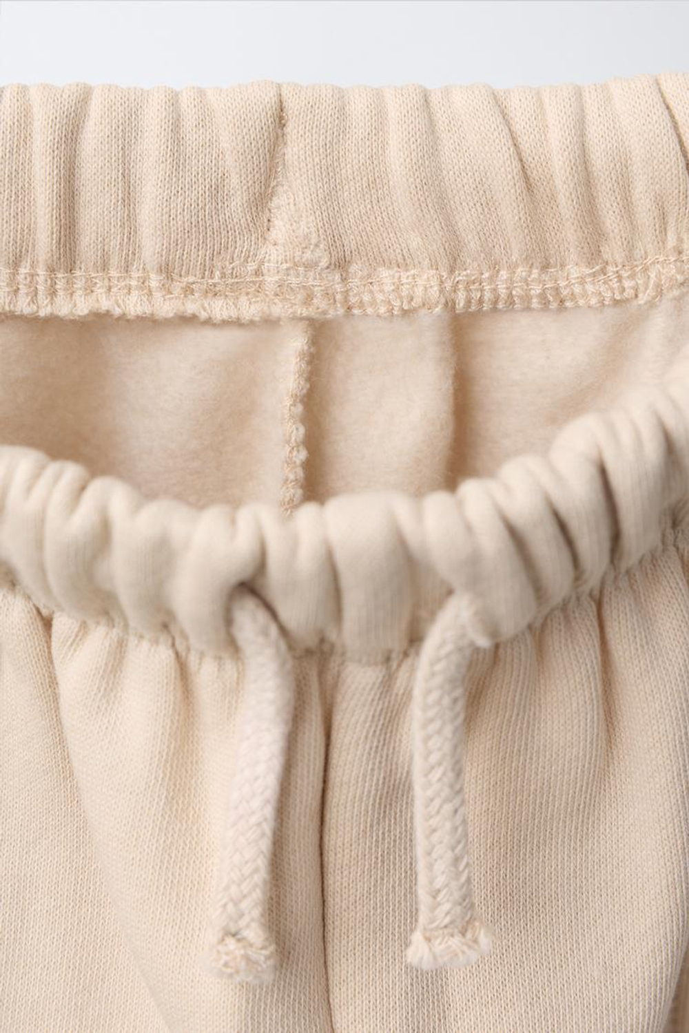 ZARA БРЮКИ BALLOON ИЗ ПОЛАРФЛИСА, ЭКРЮ