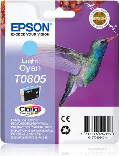 Epson Hummingbird T0805 струйный картридж 1 шт Подлинный Светло-голубой C13T08054021