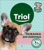 Лежанка для животных круглая "Малыш" M, голубая, 500*500*210мм, серия PUPPY, Triol