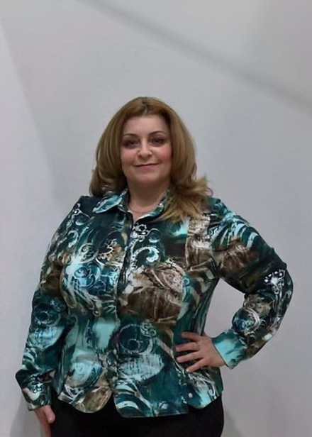 Хлопковый немецкий блузон с рисунком