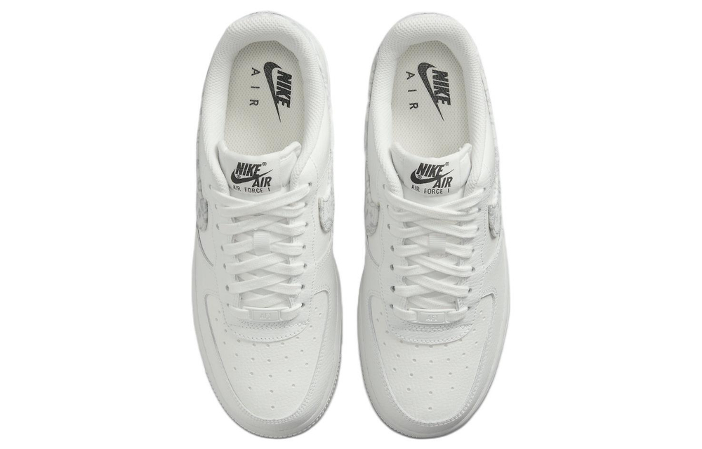 Кроссовки Nike Air Force 1 Low '07 Ess "White Paisley" (Женская размерная сетка)