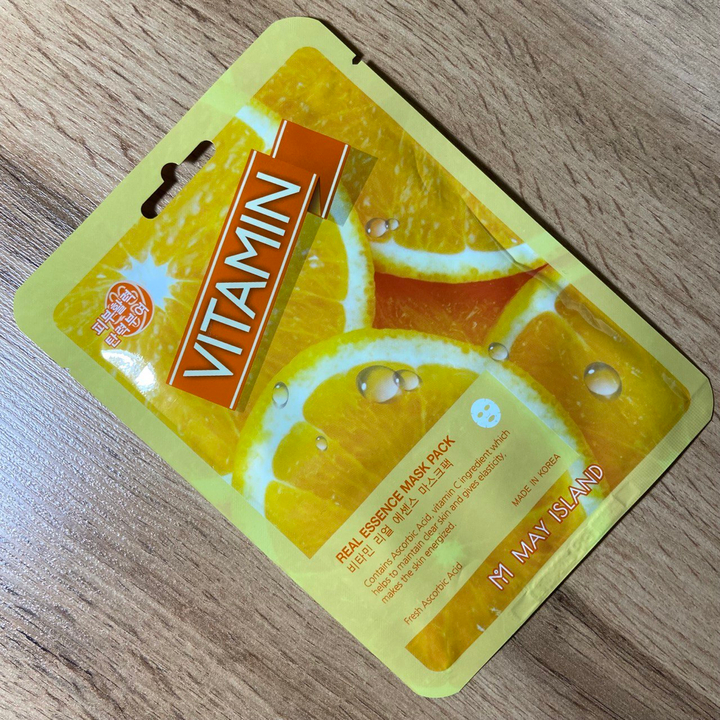 Маска для лица May Island Vitamin Real Essence Mask Pack тканевая с витамином С 25 мл