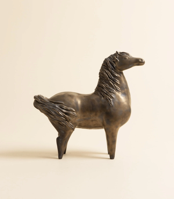 Фигура – Конь, Темное золото | cera amigo