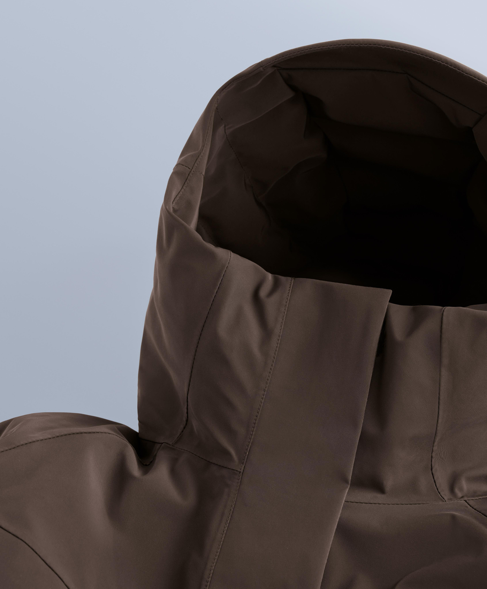 Oysho Водостойкий комбинезон Primaloft® SKI Performance, темно-коричневый