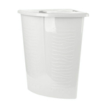 Корзина для белья Keeplex Regular с откидной крышкой 40л угловая 50х37х54см белое облако