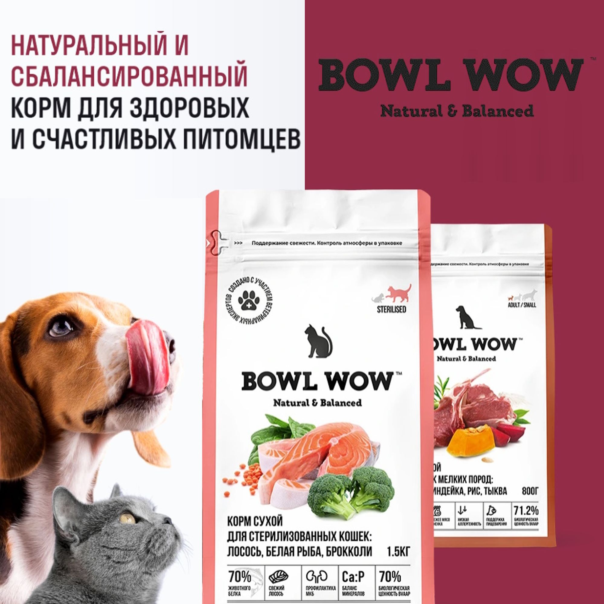BOWL WOW: Натуральная формула здоровья и долголетия вашего питомца