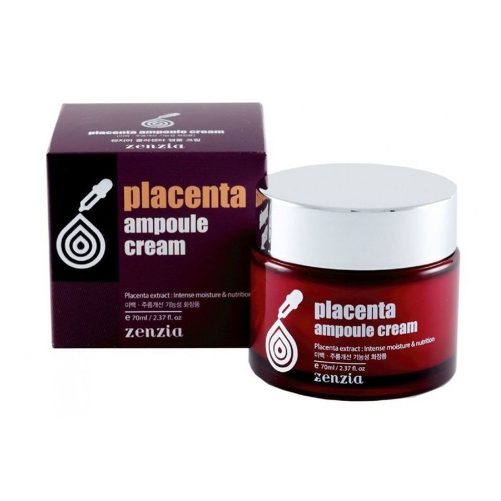 Крем для лица c плацентой ZENZIA Placenta Ampoule Cream 70 мл