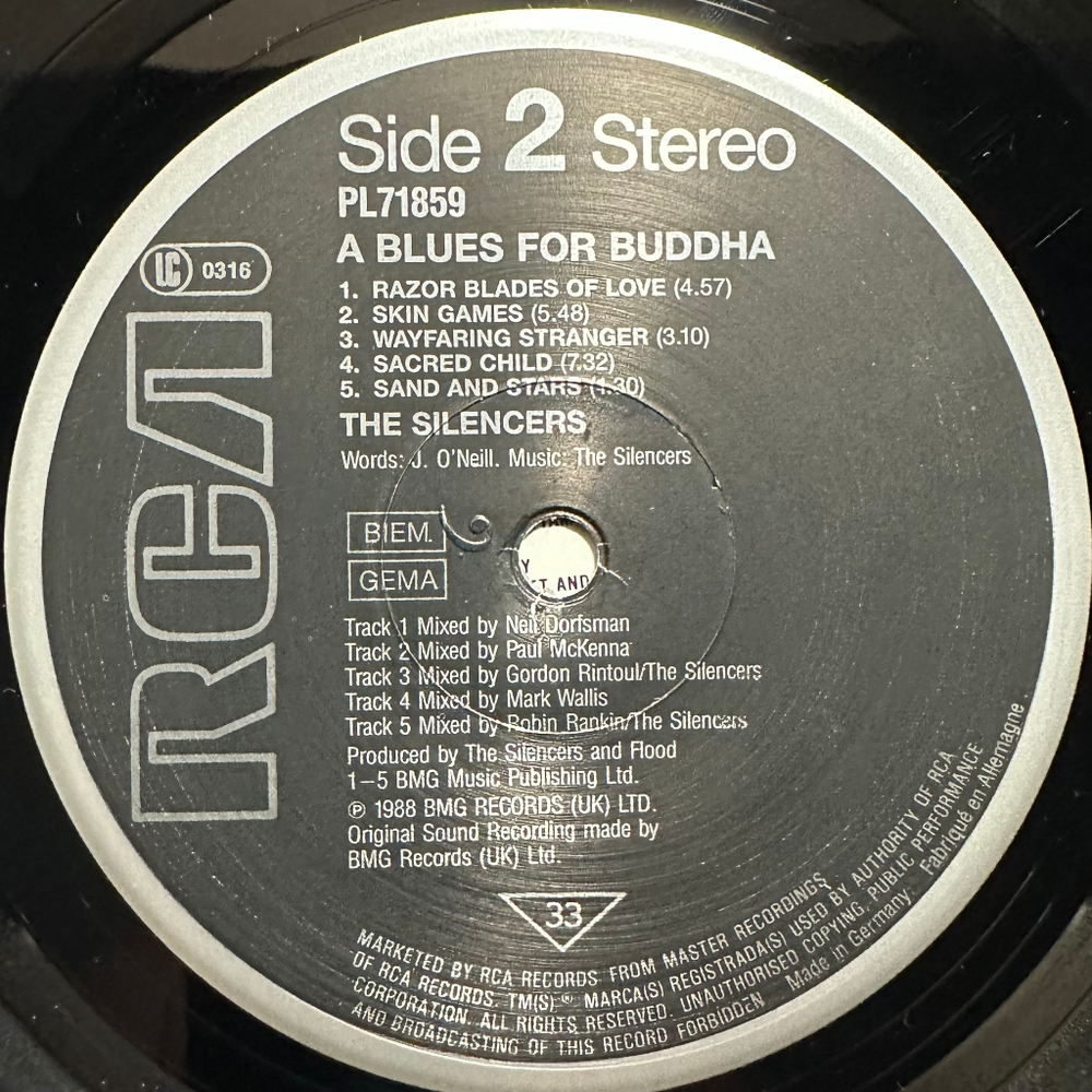 The Silencers - A Blues For Buddha (Германия 1988г.)