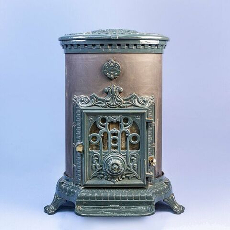 Винтаж: Антикварная чугунная печь