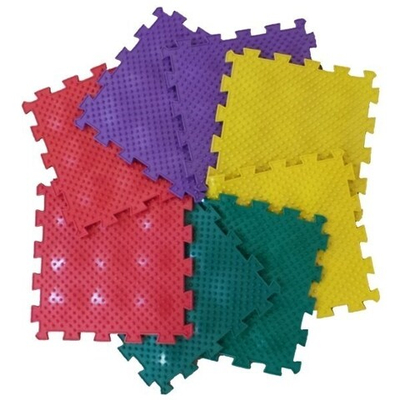 Модульный ортопедический массажный коврик ОРТО ПАЗЛ Мягкие Ежики