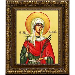 Валентина (Алевтина) Кесарийская Святая мученица. Икона на холсте